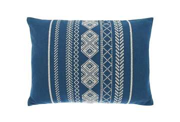 Hampton stripe embroidered cushion - Walton & Co 