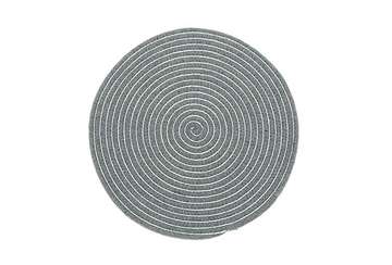 Lurex rope circular placemat storm grey - Walton & Co 