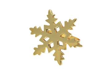 Snowflake napkin ring gold - Walton & Co 