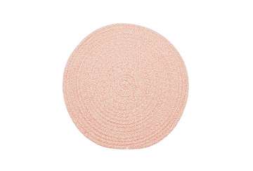 Melange rope circular placemat shell pink - Walton & Co 