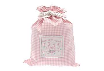 Once upon a time drawstring bag pink - Walton & Co 
