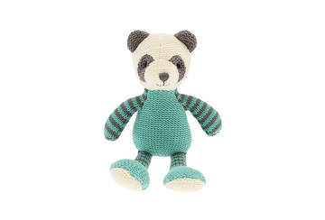 Knitted panda rattle - Walton & Co 