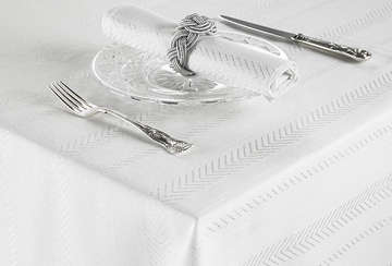 Nordic white tablecloth (140x280cm) - Walton & Co 