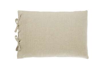 Pure linen rectangular cushion natural - Walton & Co 