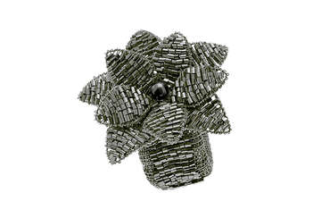 Poinsettia napkin ring anthracite (set of 4) - Walton & Co 