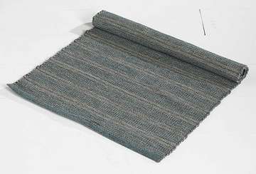 Polypropylene stripe rug aqua - Walton & Co 