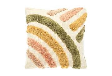 Tufted rainbow cushion - Walton & Co 