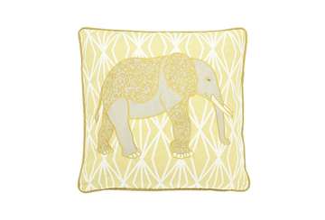 Elephant cushion ochre - Walton & Co 