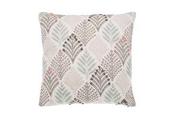Embroidered french knot fern cushion - Walton & Co 