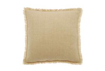 Linen and cotton cushion natural - Walton & Co 