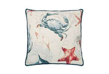 Marine life crab cushion - Walton & Co 