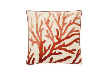 Marine life coral cushion terracotta - Walton & Co 