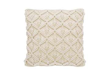 Macrame trellis cushion - Walton & Co 