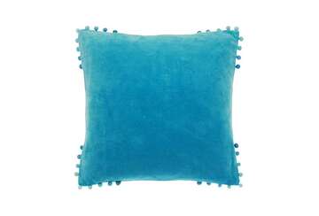 Velvet cushion azure - Walton & Co 