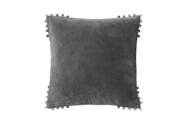 Velvet cushion charcoal - Walton & Co 