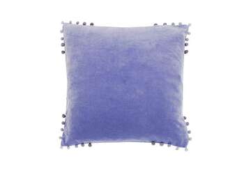 Velvet cushion delphinium - Walton & Co 