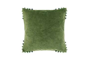 Velvet cushion olive - Walton & Co 