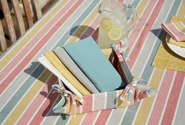 Sorrento stripe tablecloth (130x180cm) - Walton & Co 