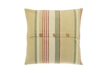 Tuscan stripe square cushion - Walton & Co 
