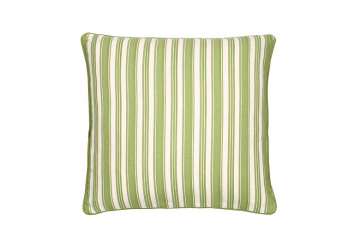 Twill stripe cushion avocado - Walton & Co 