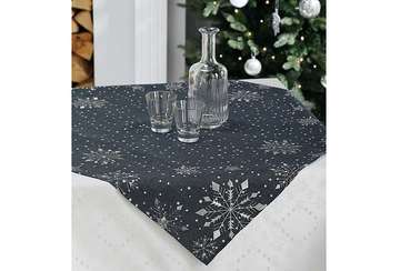 Embroidered snowflake tablecloth - Walton & Co 