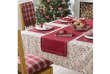 Winter garden tablecloth (130x280cm) - Walton & Co 