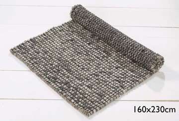 Wool rich rug extra large steel - Walton & Co 