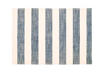 Wide stripe placemat flint blue (set of 2) - Walton & Co 