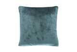 Cashmere touch fleece cushion mineral blue