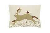 Woodland hare cushion