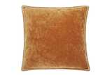 Velvet corduroy cushion honey
