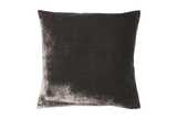Velvet lustre cushion charcoal