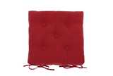 Seat pad with ties florentine red
