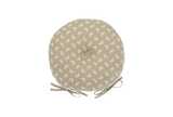 Bee round seat pad with ties natural