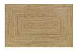Braided rectangular jute rug