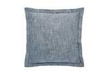 Chambray wide flange cushion flint blue