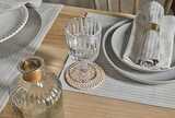 County ticking placemat suffolk grey (set of 2)