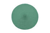 Circular ribbed placemat green