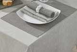Mini gingham tablecloth grey (130x230cm)