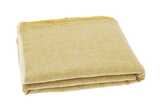 Linen and cotton bed throw mustard (220x240cm)