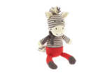 Knitted zebra