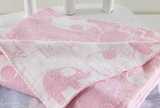 Elephant baby blanket pink