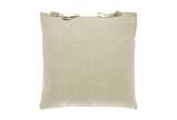 Pure linen square cushion natural