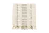 Recycled cotton stripe runner taupe