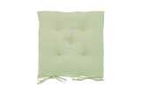 Soft wash seat pad with ties pale green