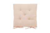 Soft wash seat pad with ties pale pink