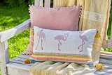 Sorbet flamingo cushion