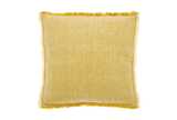 Linen and cotton cushion mustard