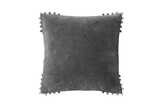 Velvet cushion charcoal