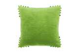 Velvet cushion lime